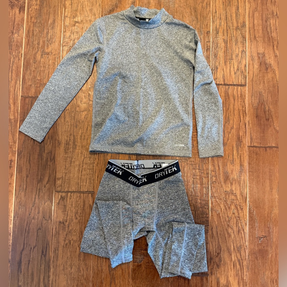 Tek Gear Gray DryTek Layering Top and Pants